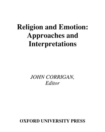 Cover of Religion and Emotion