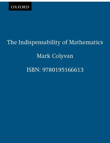 Cover of The Indispensability of Mathematics