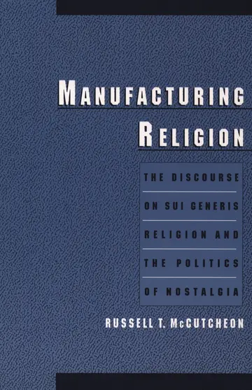 Cover of Manufacturing Religion