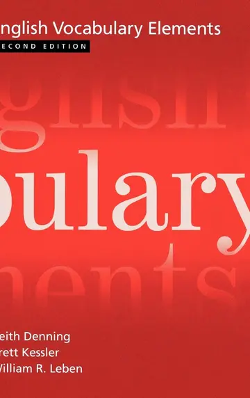 Cover of English Vocabulary Elements