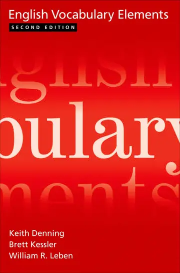 Cover of English Vocabulary Elements