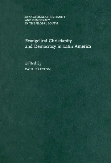 Cover of Evangelical Christianity and Democracy in Latin America