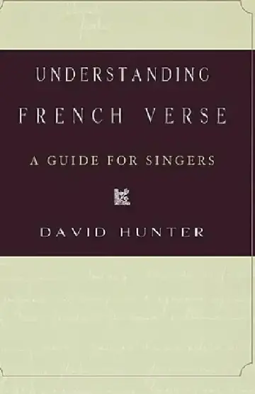 Cover of Understanding French Verse