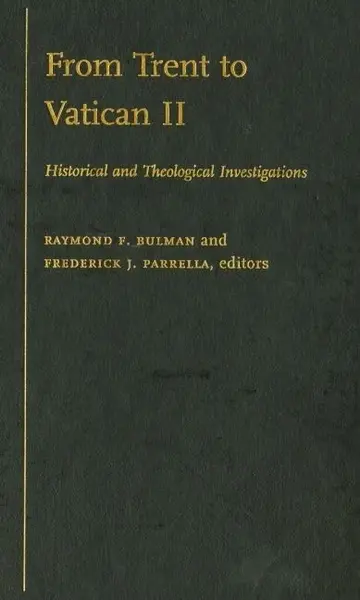 Cover of From Trent to Vatican II