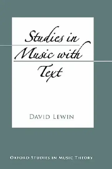 Cover of Studies in Music with Text