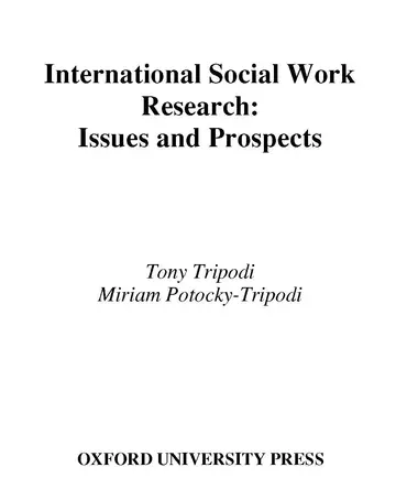Cover of International Social Work Research