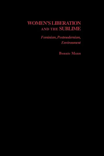 Cover of Women's Liberation and the Sublime