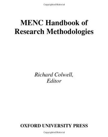 Cover of MENC Handbook of Research Methodologies