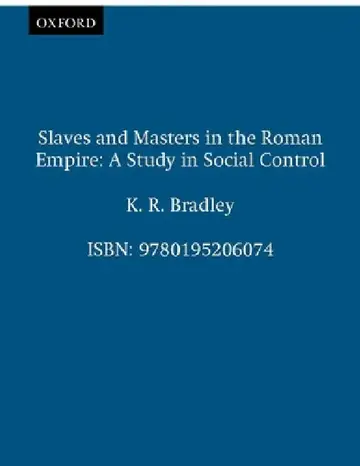 Cover of Slaves and Masters in the Roman Empire