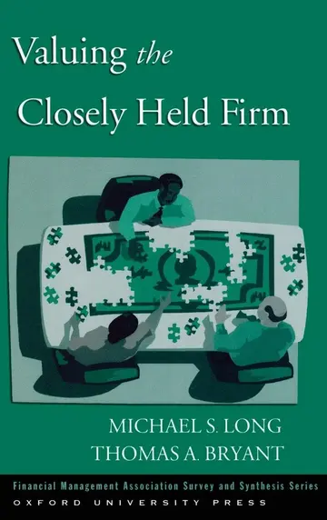 Cover of Valuing the Closely Held Firm