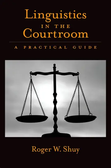 Cover of Linguistics in the Courtroom