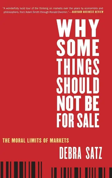 Cover of Why Some Things Should Not Be for Sale