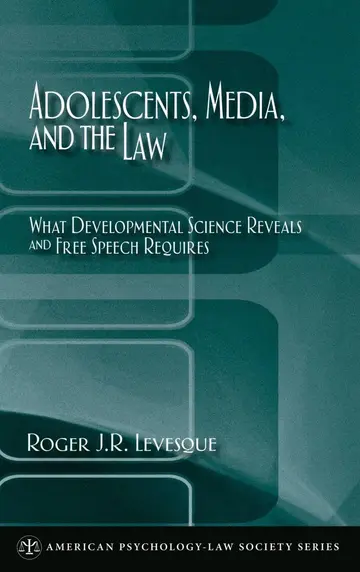 Cover of Adolescents, Media, and the Law