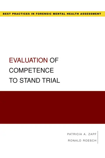 Cover of Evaluation of Competence to Stand Trial