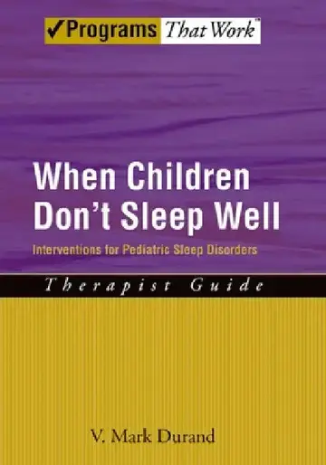 Cover of When Children Don't Sleep Well