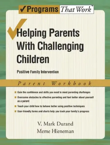 Cover of Helping Parents with Challenging Children, Parent Workbook