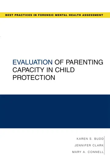 Cover of Evaluation of Parenting Capacity in Child Protection