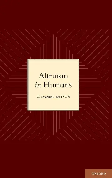 Cover of Altruism in Humans