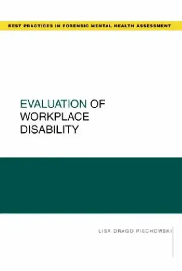 Cover of Evaluation of Workplace Disability