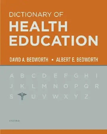Cover of The Dictionary of Health Education