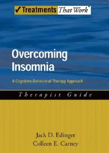 Cover of Overcoming Insomnia Therapist Guide