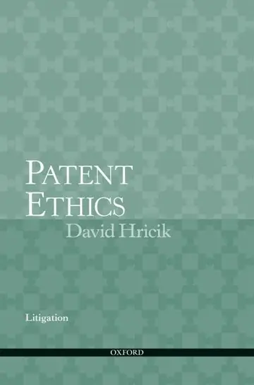 Cover of Patent Ethics Litigation
