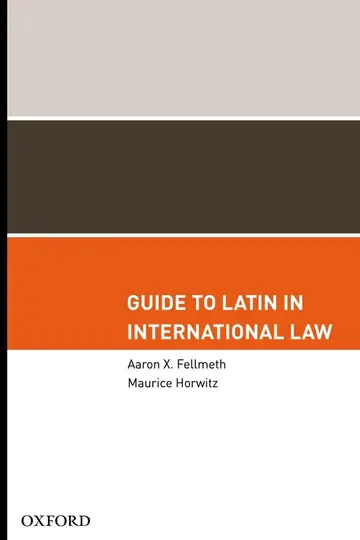 Cover of Guide to Latin in International Law