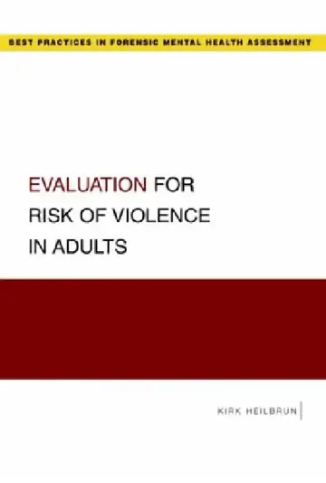 Cover of Evaluation for Risk of Violence in Adults