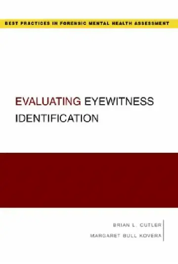 Cover of Evaluating Eyewitness Identification