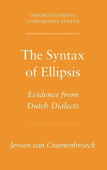 Cover of The Syntax of Ellipsis