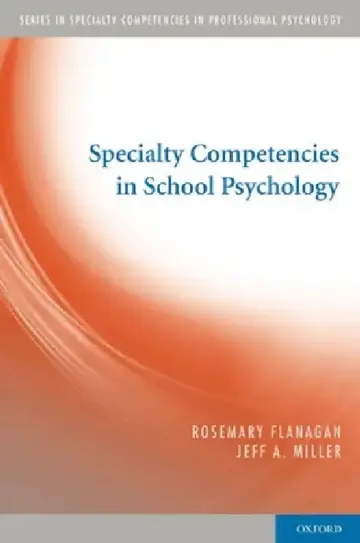 Cover of Specialty Competencies in School Psychology