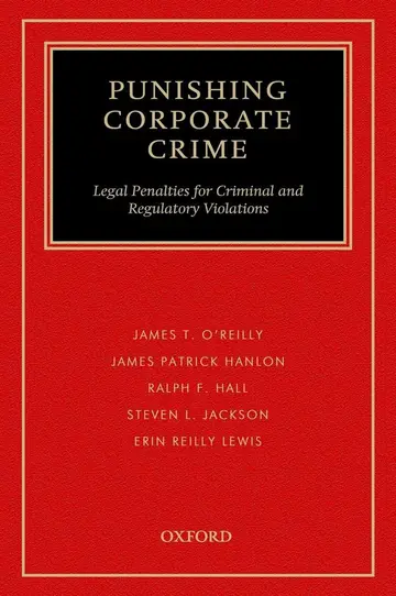Cover of Punishing Corporate Crime