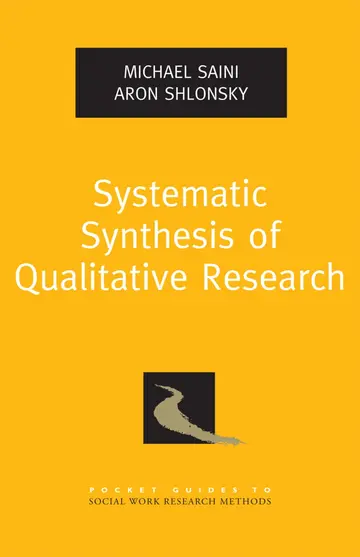 Cover of Systematic Synthesis of Qualitative Research