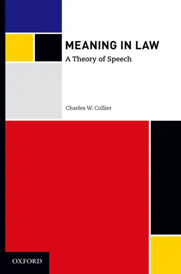 Cover of Meaning in Law