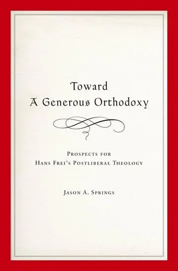 Cover of Toward a Generous Orthodoxy