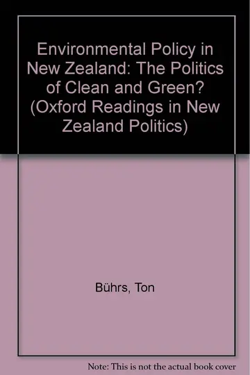 Cover of Environmental Policy in New Zealand