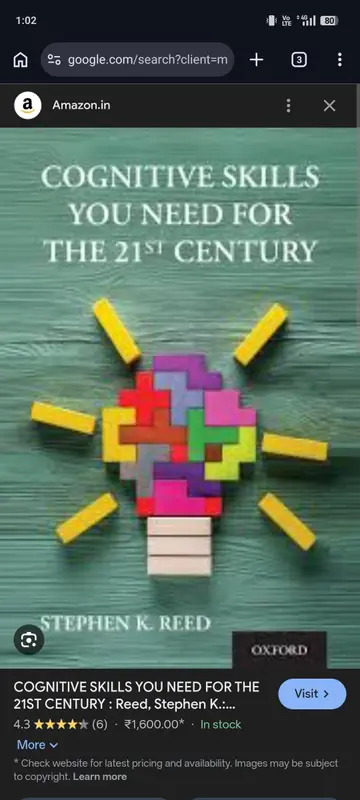 Cover of Cognitive Skills You Need for the 21st Century
