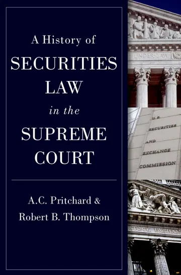 Cover of A History of Securities Law in the Supreme Court