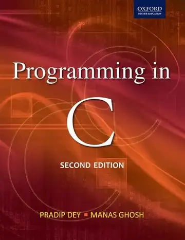 Cover of Programming in C
