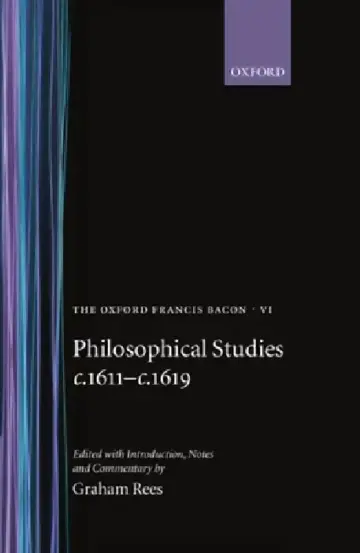 Cover of Philosophical Studies C.1611-C.1619