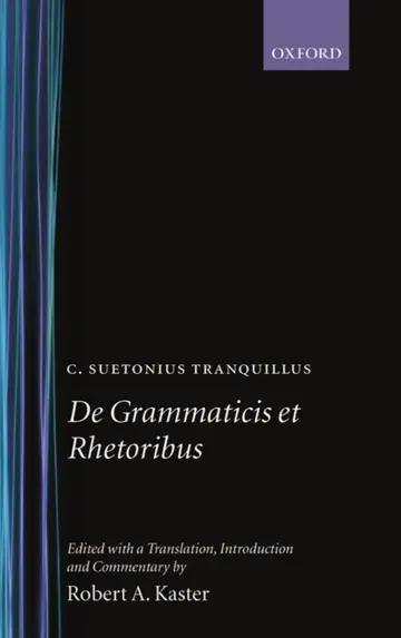 Cover of De Grammaticis Et Rhetoribus