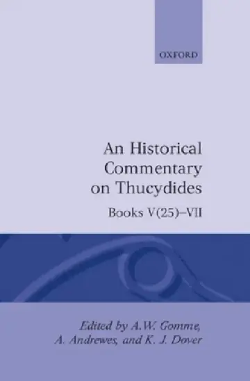 Cover of A Historical Commentary on Thucydides
