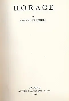 Cover of Horace