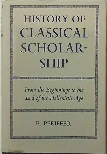 Cover of History of Classical Scholarship