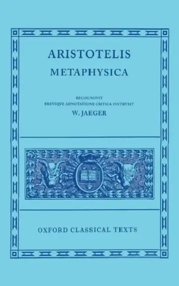 Cover of Aristotle Metaphysica