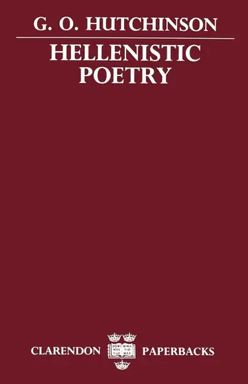 Cover of Hellenistic Poetry