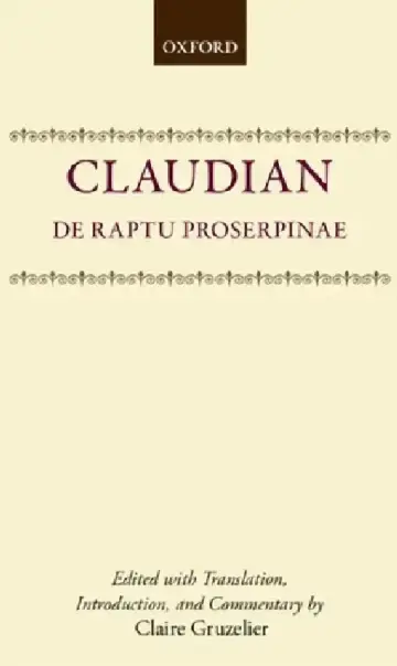 Cover of de Raptu Prosperpinae