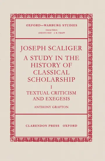 Cover of Joseph Scaliger