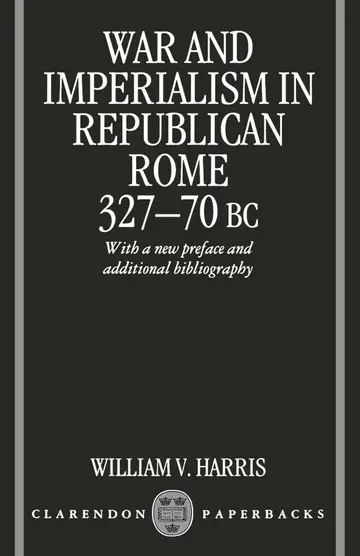 Cover of War and Imperialism in Republican Rome, 327-70 B.C
