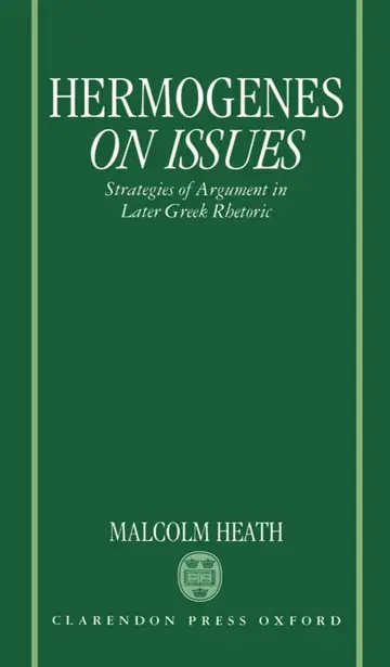 Cover of Hermogenes on Issues